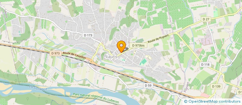 localisation de l'entreprise LES JARDINS DU CHATEAU DE LAURIS  LAURIS