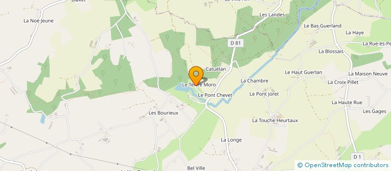 localisation de l'entreprise LES JARDINS DU CHI  PLOEUC-L'HERMITAGE