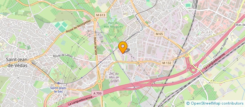 localisation de l'entreprise LES JARDINS DU CLAPAS à MONTPELLIER