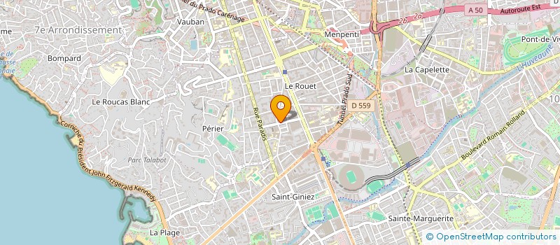 localisation de l'entreprise LES JARDINS DU COLOMBIER à MARSEILLE
