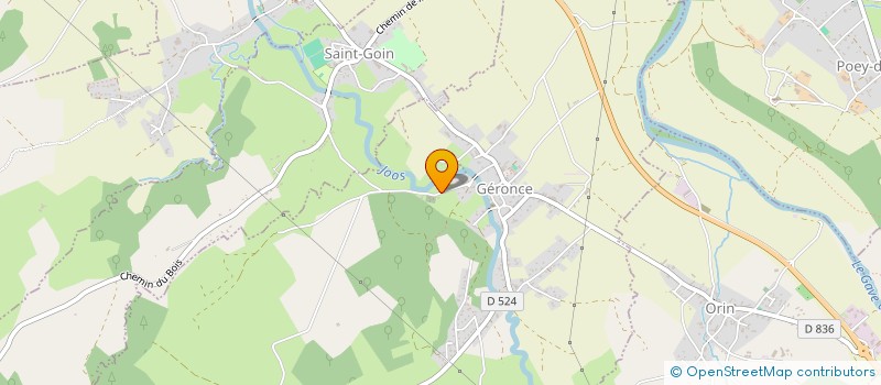 localisation de l'entreprise LES JARDINS DU COMPTOIS  GERONCE
