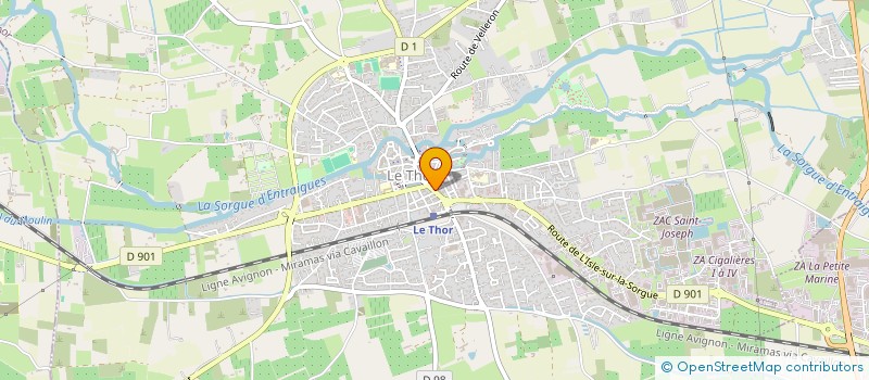 localisation de l'entreprise LES JARDINS DU COMTAT à LE THOR