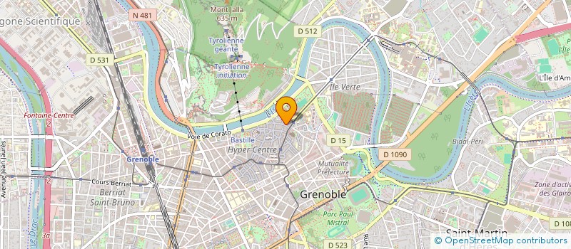 localisation de l'entreprise LES JARDINS DU DAUPHINE  GRENOBLE