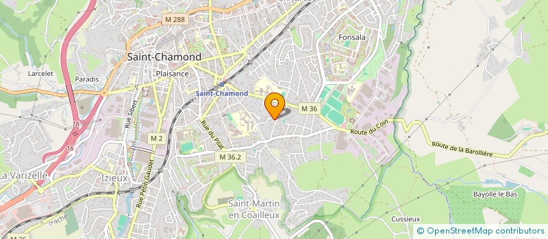 localisation de l'entreprise LES JARDINS DU DAUPHINE  SAINT-CHAMOND