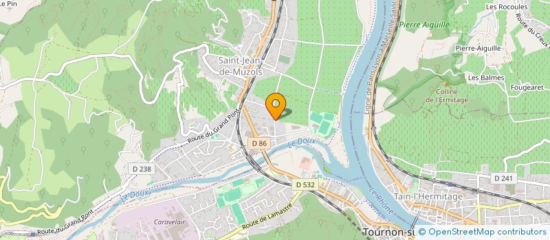 localisation de l'entreprise LES JARDINS DU DOUX  SAINT-JEAN-DE-MUZOLS