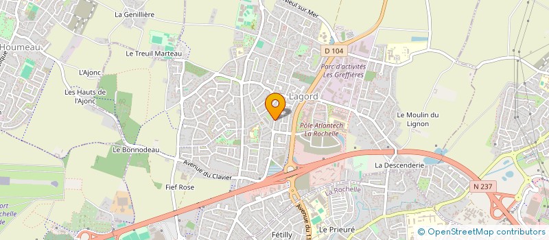 localisation de l'entreprise LES JARDINS DU FIEF  LAGORD