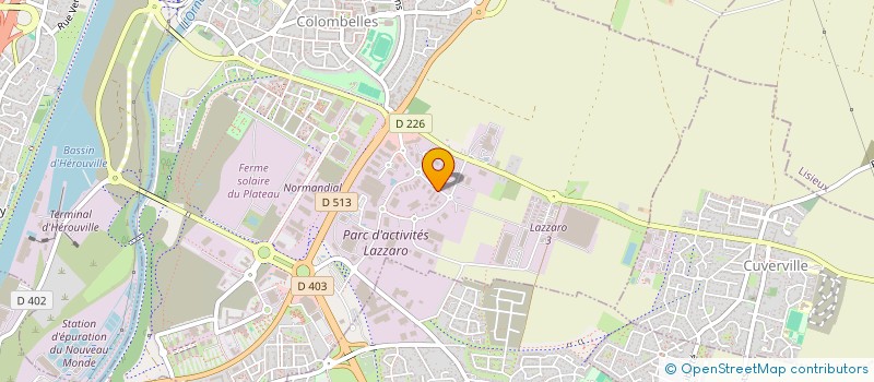 localisation de l'entreprise LES JARDINS DU FUTUR  COLOMBELLES