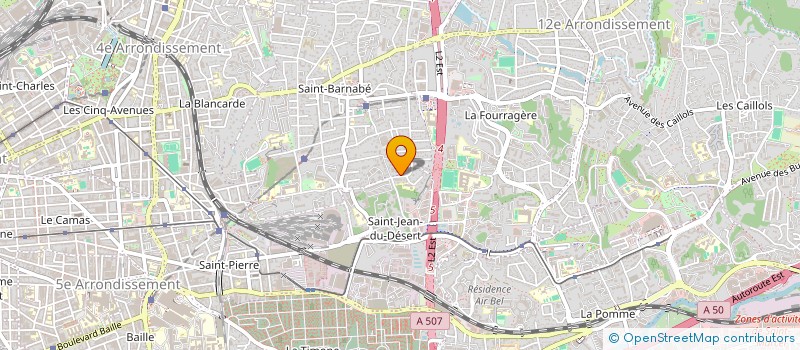 localisation de l'entreprise LES JARDINS DU GARLABAN à MARSEILLE