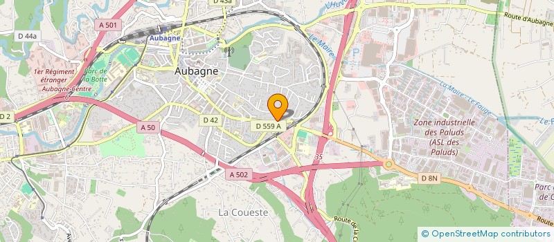 localisation de l'entreprise LES JARDINS DU GESTE à AUBAGNE