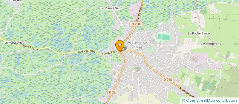 localisation de l'entreprise LES JARDINS DU GOIS  BEAUVOIR-SUR-MER