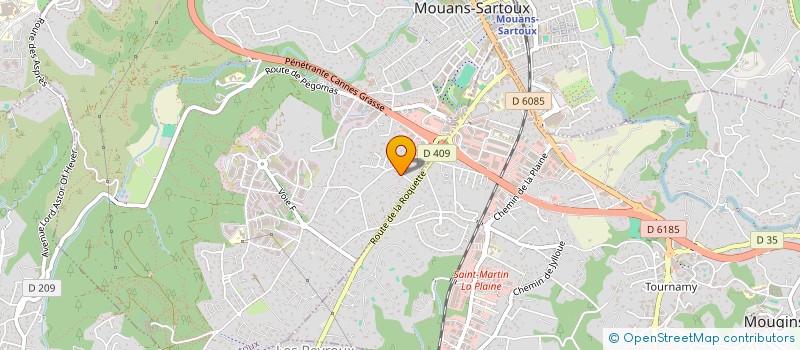 localisation de l'entreprise LES JARDINS DU GOLFE à MOUANS-SARTOUX