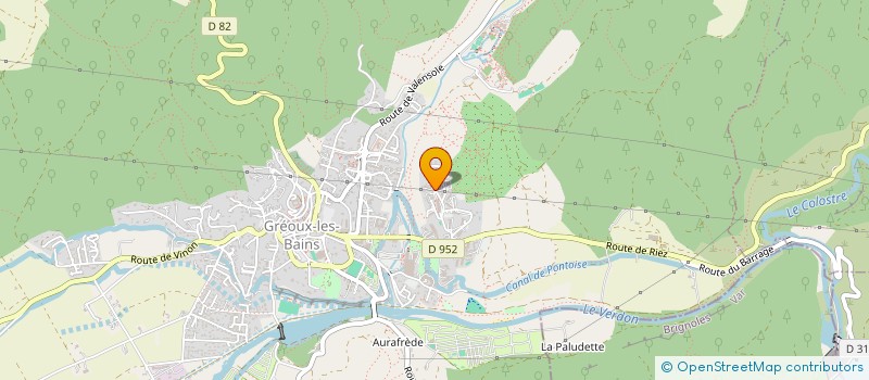 localisation de l'entreprise LES JARDINS DU GOUPIL  GREOUX-LES-BAINS