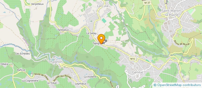 localisation de l'entreprise LES JARDINS DU JAREZ  GENILAC