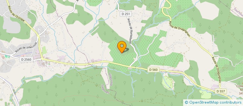 localisation de l'entreprise LES JARDINS DU JASSOUN  VILLECROZE