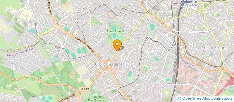 localisation de l'entreprise LES JARDINS DU LAC à MONTPELLIER