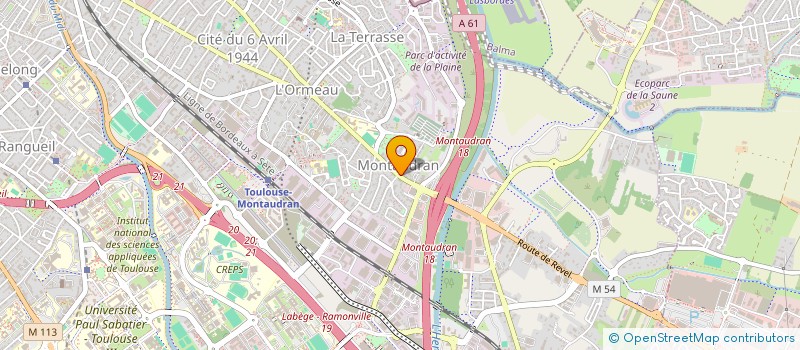 localisation de l'entreprise LES JARDINS DU LAC à TOULOUSE