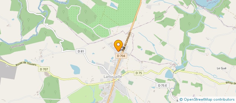 localisation de l'entreprise LES JARDINS DU LIMOUSIN à LANOUAILLE