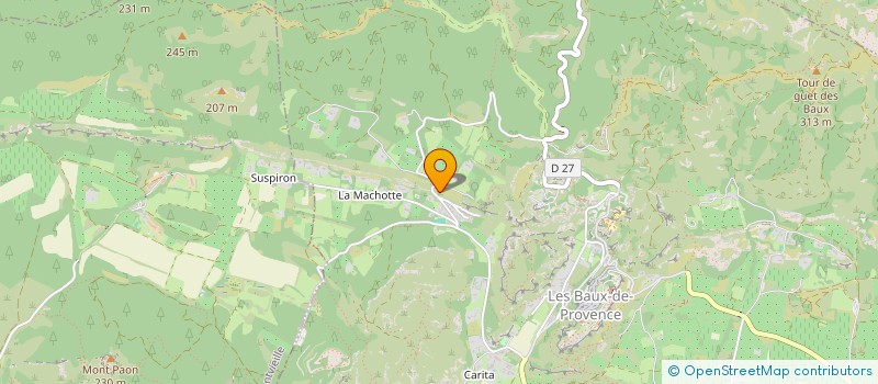 localisation de l'entreprise LES JARDINS DU LOURON  MAUSSANE-LES-ALPILLES