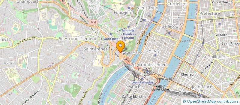 localisation de l'entreprise LES JARDINS DU LYONNAIS à LYON 5EME
