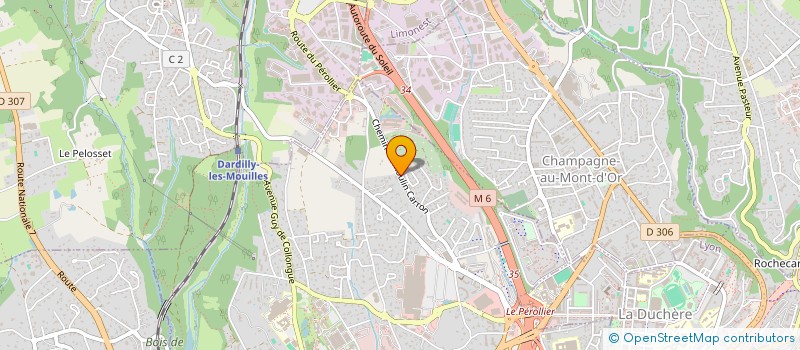 localisation de l'entreprise LES  JARDINS  DU LYONNAIS  ET DE LA  XAVIERE  ECULLY