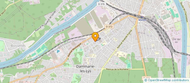 localisation de l'entreprise LES JARDINS DU LYS à DAMMARIE-LES-LYS