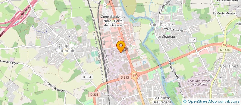 localisation de l'entreprise LES JARDINS DU MANS  LE MANS