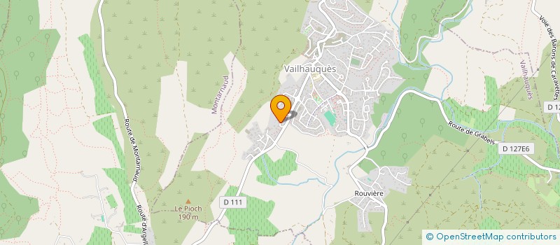 localisation de l'entreprise LES JARDINS DU MARAIS  VAILHAUQUES