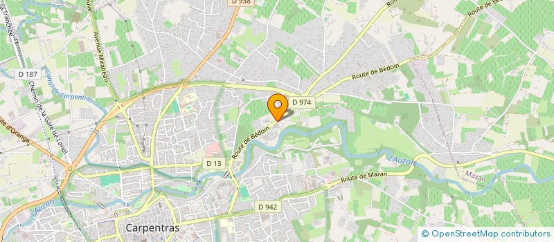 localisation de l'entreprise LES JARDINS DU MARTINET à CARPENTRAS