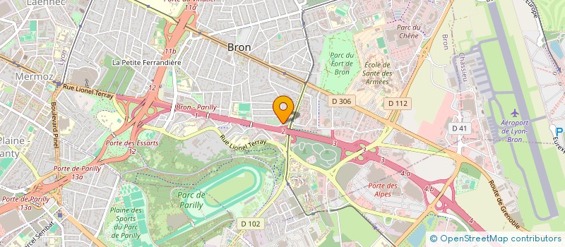 localisation de l'entreprise LES JARDINS DU MAS REBUFER à BRON