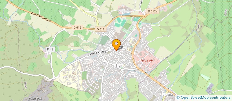 localisation de l'entreprise LES JARDINS DU MAS SERRA  THUIR