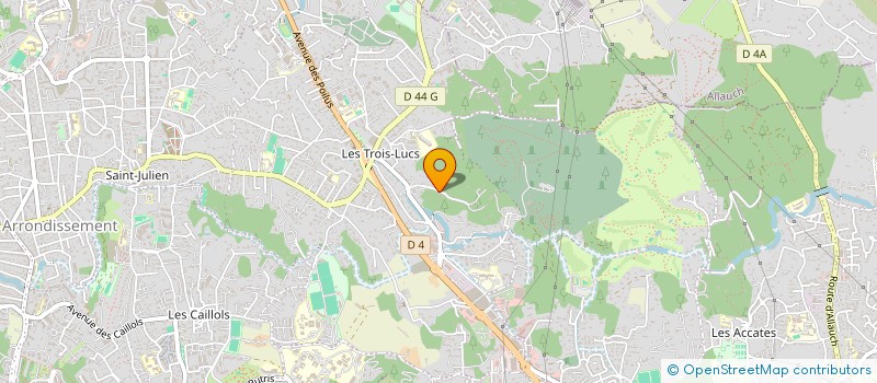 localisation de l'entreprise LES JARDINS DU MIDI  MARSEILLE