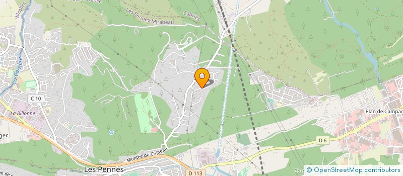 localisation de l'entreprise LES JARDINS DU MISTRAL à LES PENNES MIRABEAU