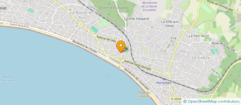 localisation de l'entreprise LES JARDINS DU MONDE  LA BAULE-ESCOUBLAC