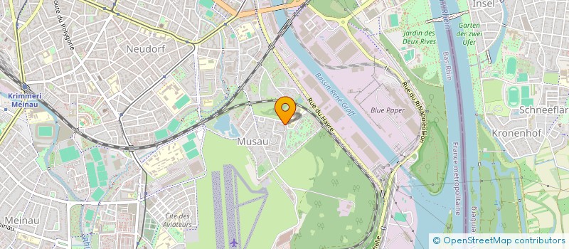 localisation de l'entreprise LES JARDINS DU NEUDORF 2 à STRASBOURG