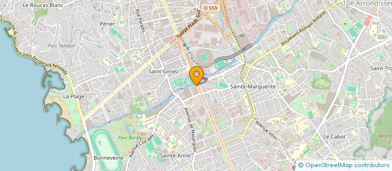 localisation de l'entreprise LES JARDINS DU PARC à MARSEILLE