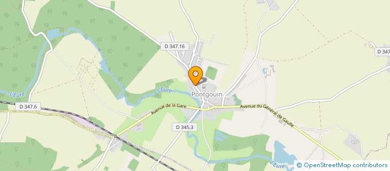 localisation de l'entreprise LES JARDINS DU PLESSIS à PONTGOUIN