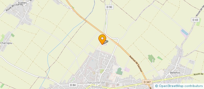 localisation de l'entreprise LES JARDINS DU POITOU à NEUVILLE-DE-POITOU
