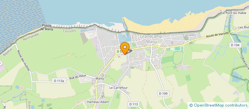 localisation de l'entreprise LES JARDINS DU PORT  GRANDCAMP-MAISY