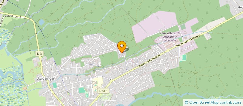 localisation de l'entreprise LES JARDINS DU POT DE RESINE  AUDENGE