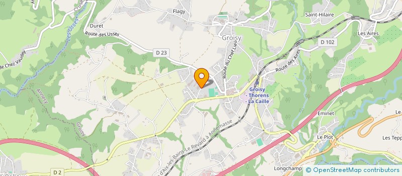 localisation de l'entreprise LES JARDINS DU PRALET  GROISY