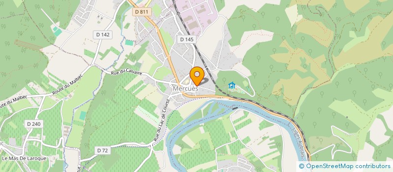 localisation de l'entreprise LES JARDINS DU PRESBYTERE  MERCUES