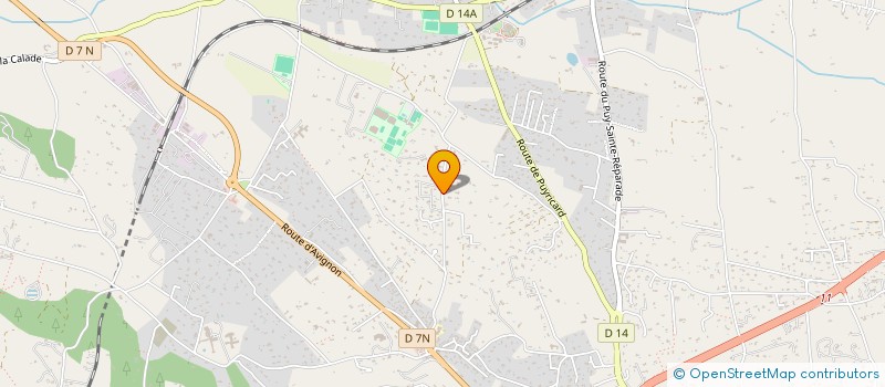 localisation de l'entreprise LES JARDINS DU PRIEURE à AIX-EN-PROVENCE