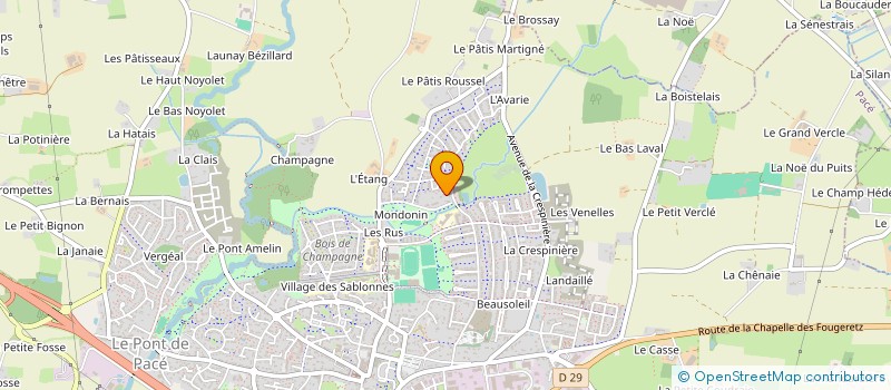 localisation de l'entreprise LES JARDINS DU PRIMAY à PACE