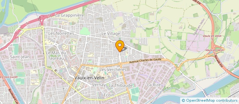 localisation de l'entreprise LES JARDINS DU RHONE à VENISSIEUX