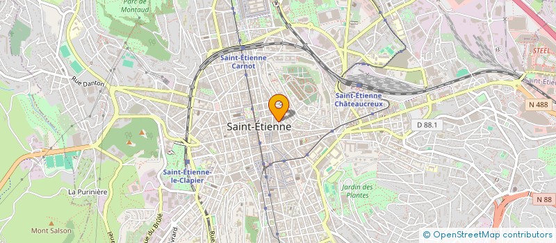 localisation de l'entreprise LES JARDINS DU RIVAGE à SAINT-ETIENNE