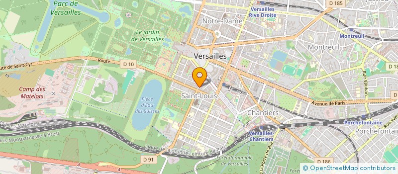localisation de l'entreprise LES JARDINS DU ROI à VERSAILLES