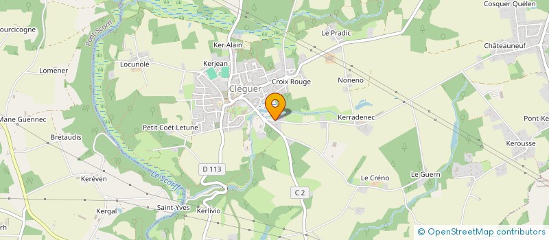 localisation de l'entreprise LES JARDINS DU SCORFF  PONT-SCORFF