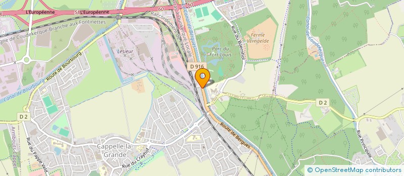 localisation de l'entreprise LES JARDINS DU SOUBISE à COUDEKERQUE-BRANCHE
