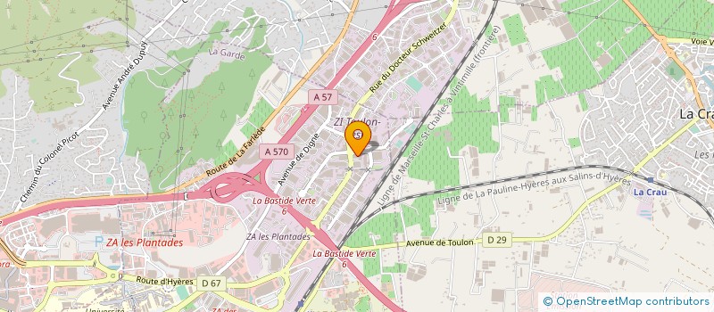 localisation de l'entreprise LES JARDINS DU SUD à LA GARDE