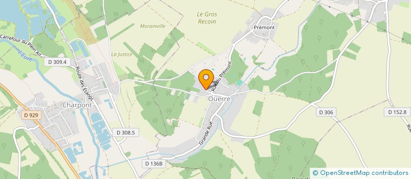 localisation de l'entreprise LES JARDINS DU TEMPS à OUERRE